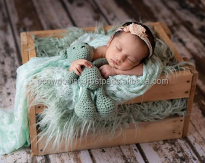 Cuna de Madera Maciza Hecha a Mano, Ecológica, Estilo Europeo Simple, Accesorio de Fotografía para Recién Nacidos, Mueble para Dormitorio Infantil - Product Image 2