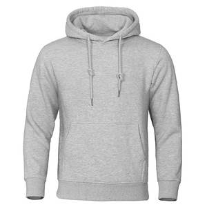 Vente en gros de sweats à capuche d'hiver personnalisés avec logo noir sur le devant, OEM |   Sweat-shirt pour homme en coton molletonné de haute qualité 450g |   Séchage rapide - Product Image 4