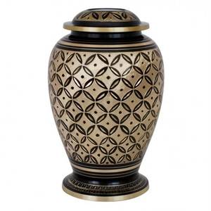 Urne funéraire en métal Ailes d'Ange Dorées pour Adultes, Urne à Cendres, Urne Commémorative, Artisanat Métallique, Urnes Humaines, Prix Abordable - Product Image 5