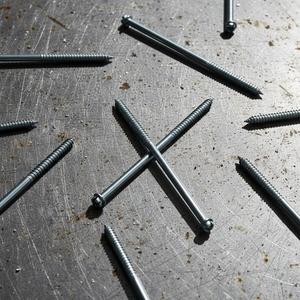 Vis à tête fendue en acier au carbone pour bois - Vis à filetage partiel zinguées, normes impériales et métriques - Product Image 1
