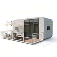 Mini-maison préfabriquée populaire et économique, type Apple Cabin, bureau portable, conteneur étanche de 20 pieds ou 40 pieds