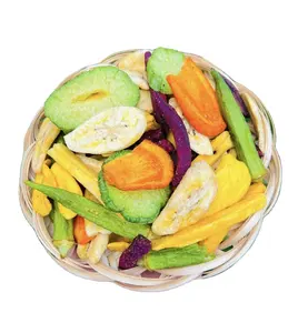 Kepingan buah dan sayuran kering vakum, sayuran campuran Vietnam dan keripik buah