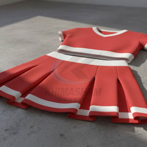 Uniforme de cheerleading pour femmes adultes, logo personnalisé, séchage rapide, respirant, polyester, qualité professionnelle - Product Image 6