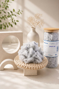 Poliéster reciclado hueco de alta elasticidad 20D HD 51mm sin silicona para relleno de juguetes de peluche, camas para mascotas y almohadas - Product Image 3