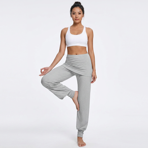 Women's High Waist Yoga Pants Full Length Letter Pattern Gray for Elastic Waist <b>Leggings</b> Quick Dry Breathable for Casual - Product Image 4