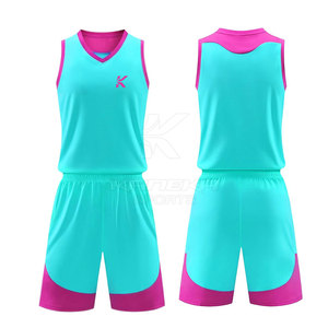 Uniformes de basket-ball respirants en polyester 100% de haute qualité, style tendance, pour adultes, grandes tailles, couleur personnalisée, vente d'usine - Product Image 3