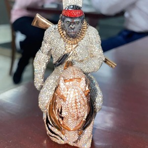 Colgante de Joyería Hip Hop de Dibujos Animados con Moissanita de Alta Calidad para Ocasiones Festivas, Encanto a los Mejores Precios - Product Image 1