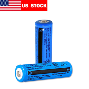 Set di 2 Batterie Ricaricabili Cilindriche agli Ioni di Litio 18650 da 3000mAh con Doppio Caricatore per Torce/Fari TK/TMEU Self - Product Image 2