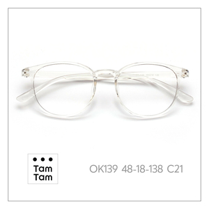 แว่นตา Tam Tam Round Full-Rim OK139 48-18-138 C6 Unisex น้ำหนักเบาป้องกันรังสียูวี - Product Image 6