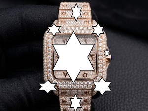 นาฬิกา NYC DIAMOND EMPIRE หรูหรา ระบบอัตโนมัติ เครื่องจักรกลจากญี่ปุ่น ตัวเรือนสแตนเลสทรงเหลี่ยม หน้าปัด 41 มม. ประดับเพชรโมอิสซาไนต์ - Product Image 1