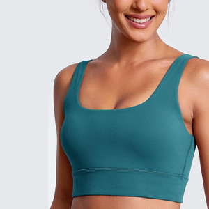 Stylish Dark Cyan Fitness <b>Bra</b> with Wide <b>Straps</b> for Comfortable Mid-Impact Workouts Studio Classes - Product Image 3