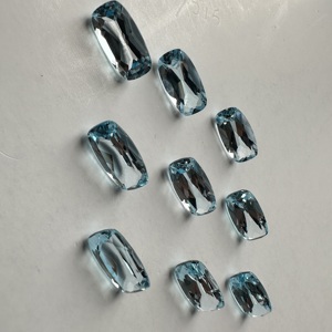 TOPAZO AZUL CIELO TFH, CORTADO EN COJIÓN LARGO, TAMAÑO 7 X 14, PAQUETE DE 9 PIEZAS Y 42 CATAVORTELES, pulido y para la fabricación de joyas, increíble piedra semipreciosa - Product Image 5