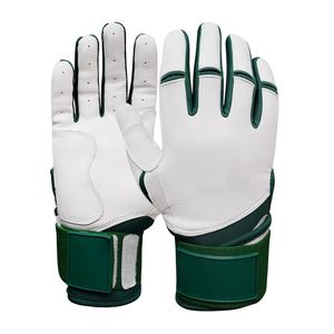 2026 New Arrival Outdoor Use Baseball Batting Gloves Best Grade <b>White</b> Pink Genuine Leather Non-Slip Custom Color & Sizes - Product Image 2