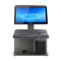 Sistema POS Todo en Uno LICON con Windows, 8GB de RAM, 64GB/128GB SSD para Comercio Minorista y Supermercados