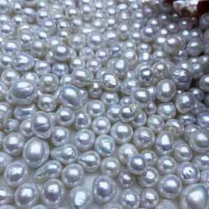 Perlas Sueltas Naturales de Agua Dulce, Tipo Edison, Blancas, de 9-11 mm, con Luz Intensa, Forma Barroca Irregular, Redondas, Tipo Espejo - Product Image 4