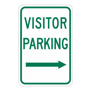Señal de Advertencia de PVC de Alta Visibilidad y Durabilidad Brady para Guía de Estacionamiento de Visitantes en Interiores/Exteriores - Product Image 3