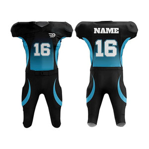 Uniforme de football américain pour athlètes occasionnels, tissu en polyester doux avec absorption de la transpiration pour des séances d'entraînement prolongées - Product Image 1