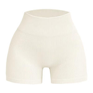 Shorts de yoga sans couture personnalisés pour femmes, effet push-up, taille haute, extensibles, pour la gym, contrôle du ventre, écologiques, vente en gros - Product Image 6