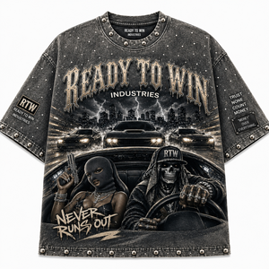 T-shirt oversize streetwear pour homme, manches courtes, motif imprimé, col rond, polyester tissé, coupe ajustée - Product Image 1