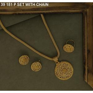 Fashion Pendant Necklace Gold-Plated Necklace for Women <b>Wedding</b> Jewelry Luxury Earrings Necklace Jewelry Set for Woman Jewelry - Product Image 6