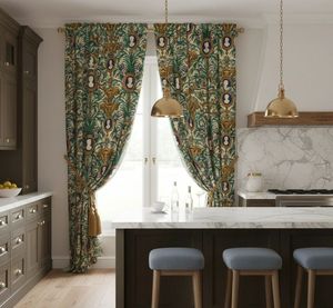 Africa Kingdom Dense Floral <b>Curtain</b> Panel 70% Light Blocking Elegant Window Drapes Premium Decorative Fabric <b>for</b> Living Room - Product Image 3