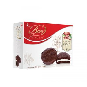 BON COCOA Malvaviscos Cubiertos de Chocolate 336g, Galleta Suave con Relleno Cremoso, Dulce, en Caja/Bolsa, Vietnam OEM QS, Calidad Premium - Product Image 5