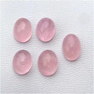 Wholesale Natural <b>Pink</b> Rhodonite Cabochon <b>Healing</b> Loose Gemstone 25mm-40mm for Jewelry Making - Product Image 1