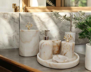 Handmade Resin Bathroom Set Hot <b>Sale</b> Effect Bathroom Accessories Gift Home <b>Christmas</b> <b>Decor</b> - Product Image 4