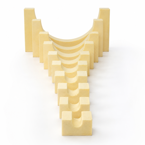 Support de tuyau PUF carré 150 mm isolé, résistant à la corrosion et aux produits chimiques, bloc de serrage pour tuyauterie basse pression, pour systèmes CVC - Product Image 3