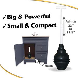 BeehiveMAX Sturalavandini Resistente per WC, Potente Rimozione di Ogni Tipo di Ostruzione, Adatto a Tutte le Forme di Vaso, Sigilla Tutte le Forme - Product Image 2