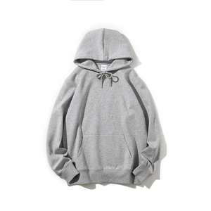 Sweat à capuche pour homme en molleton de coton épais brodé, coupe oversize, avec poche kangourou et poignets côtelés, style streetwear décontracté - Product Image 4