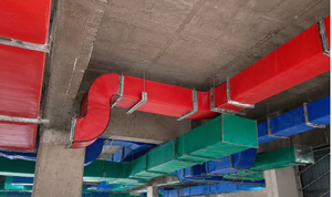 Conduit d'air HVAC rectangulaire préfabriqué en acier galvanisé, conduit de ventilation en acier galvanisé - Product Image 5
