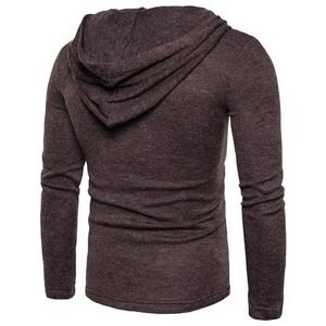 Nuevas Sudaderas con Capucha Personalizables para Hombre, Otoño/Invierno, Bordadas y Digitales, Estilo Urbano, Manga Larga, Holgadas, de Color Sólido, de Forro Polar - Product Image 6