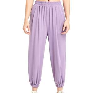 Pantalon de jogging uni pour femme avec poches, décontracté, coupe ample, pour le sport et l'entraînement - Product Image 1