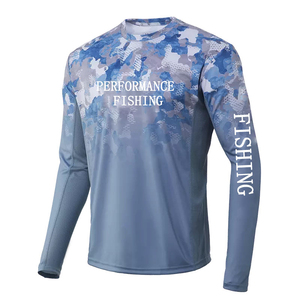 Maillot de pêche personnalisé unisexe en sublimation, protection solaire UPF 50, maillot de pêche performant 100% polyester - Product Image 3