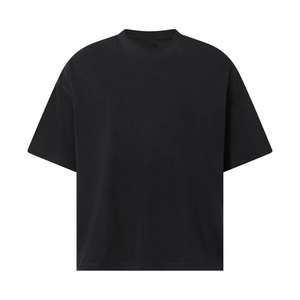 T-shirt vierge en coton épais de qualité supérieure pour YouTuber, créateur de contenu, marque, impression personnalisée, broderie, OEM, ODM, vente en gros - Product Image 5