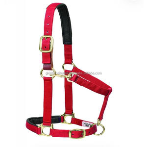 Licol de cheval en nylon de qualité supérieure, rembourré, à dégagement rapide, réglable, avec attache pour le menton et la gorge, dans des couleurs vives et des tailles personnalisées - Product Image 1