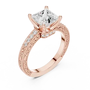 แหวนหมั้นเพชรแล็บโกรว์ทรงกลมสี E น้ำหนัก 2.00 กะรัต ทองคำแท้ 18K ดีไซน์วงแหวนซ่อนแบบ Halo หรูหราสำหรับงานแต่งงาน - Product Image 4