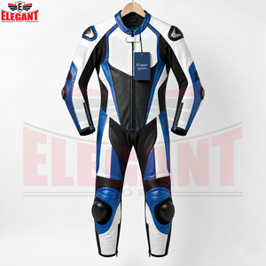 Traje de cuero genuino de vaca para motocicleta, de una pieza, con protección completa, a la última moda, tamaño personalizado, con logo, para carreras de autos y motocicletas. - Product Image 4