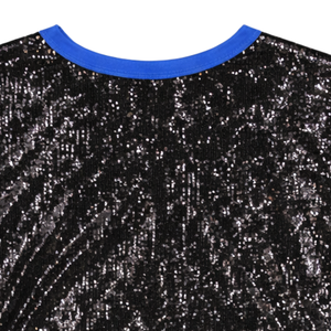 Zeta Phi Beta <b>Sequin</b> T Shirt Black Greek Letter Tee Short Sleeve Sorority Apparel Sparkle Stylish Cotton <b>Top</b> Premium Fit - Product Image 5