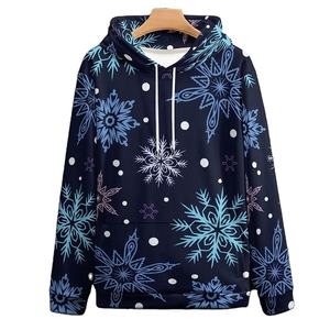 Sweats à capuche épais 100% coton pour hommes sur mesure en vrac surdimensionné pour la saison d'hiver - Product Image 5