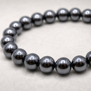Natural Hematite 8mm Round Gemstone <b>Stretch</b> <b>Bracelet</b> Crystal Beaded <b>Bracelet</b> Wholesale Supply - Product Image 3