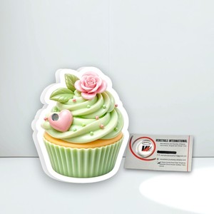 Palette d'extensions de cils en forme de cœur, en acrylique, magnétique, solide, en forme de diamant, pour marque privée, modèle Green Cupcake - Product Image 4