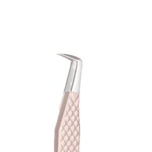 Pinzas para Pestañas de Acero Inoxidable Ecológicas con Marca Privada Personalizada, Punta Puntiaguda, Agarre Nano, Logotipo Impreso con Fibra de Diamante - Product Image 6