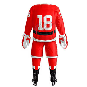 Uniforme d'équipe de hockey sur glace pour hommes, personnalisable, en polyester respirant, service OEM, fabricant au Pakistan - Product Image 2