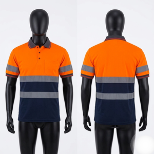 เสื้อโปโลทำงานแบบสะท้อนแสง Hi Vis 180 GSM ผ้าโพลีเอสเตอร์ระบายอากาศได้ดี พร้อมแผงสะท้อนแสง พิมพ์โลโก้ตามสั่ง - Product Image 4