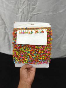 Accessoires de Mariage en Dentelle JARI Écologique Brodée Florale Colorée avec Détails Intricats et Motifs 3D (Chaussures) - Product Image 1