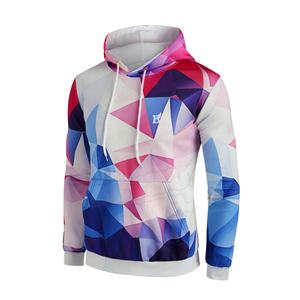 Sudaderas con capucha de sublimación OEM para hombre, venta al por mayor, ropa informal de algodón, chaqueta estampada en relieve mezclada de invierno para hombre - Product Image 2