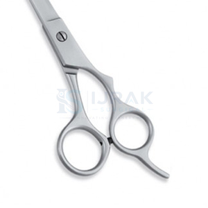 Ciseaux à cheveux professionnels en acier inoxydable, pointe acérée, pour droitiers, manche moyen, outils de salon - Product Image 3