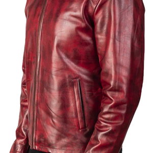 Proveedor mayorista de chaquetas de cuero genuino para hombre, diseño ODM personalizado, chaqueta con cremallera completa, chaqueta personalizada para hombre - Product Image 5